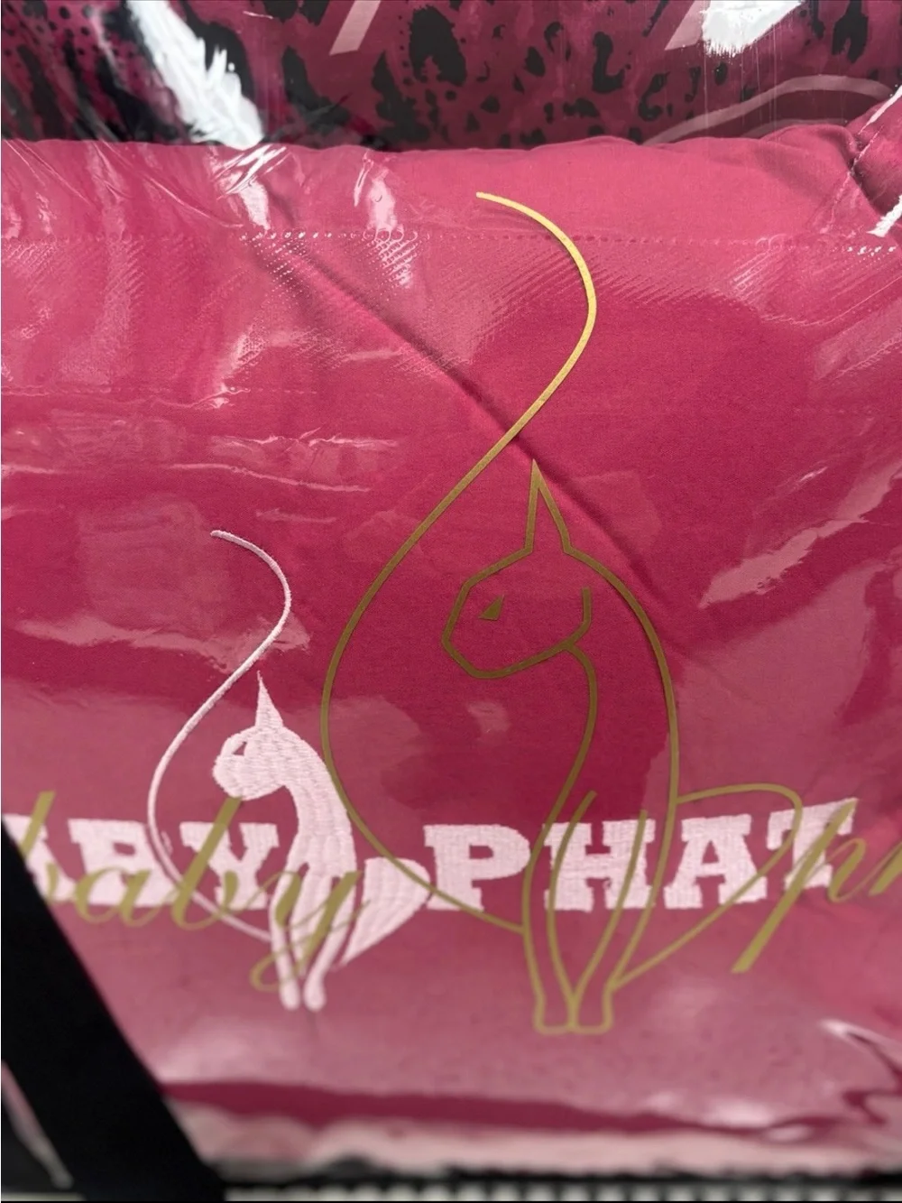 RARE NWT Y2K Baby Phat Pink Leopard Cheetah Queen 8-Piece Bed Set Complete